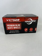 New Set of 8 ROLLEREX PREMIUM INLINE SKATE WHEELS VXT500 72mm - Purple 85A