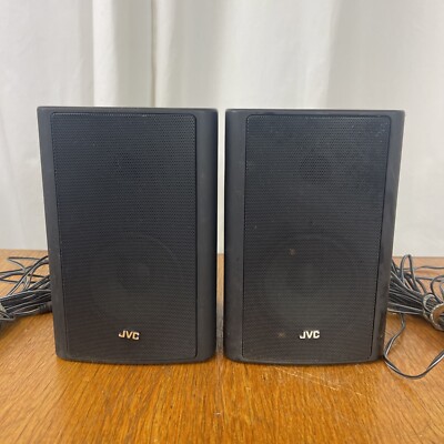 JVC SP-ES7 Speakers 40watt 16ohms Vintage HiFi With Wall Mount Brackets  Cables UK