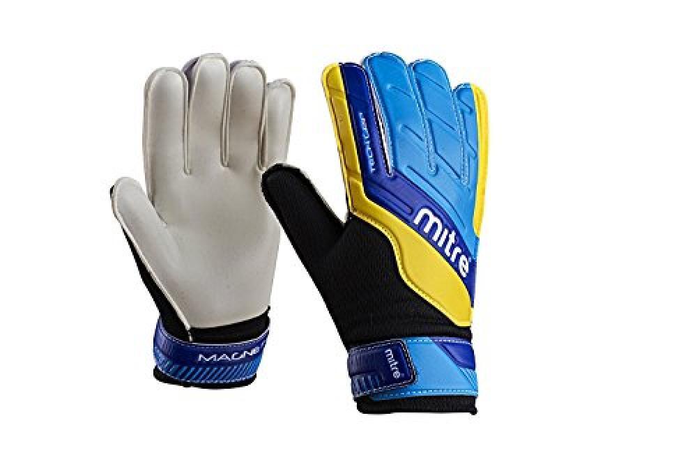 (TG. 6) Mitre, Magnetite Junior, Guanti Da Portiere, Bambino, Nero, 6 - NUOVO