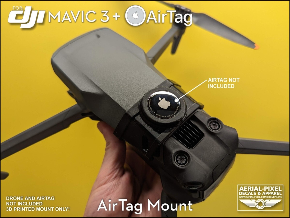 DJI Mavic 3 Series Clip-On Apple AirTag Mount (AirTag Not Included