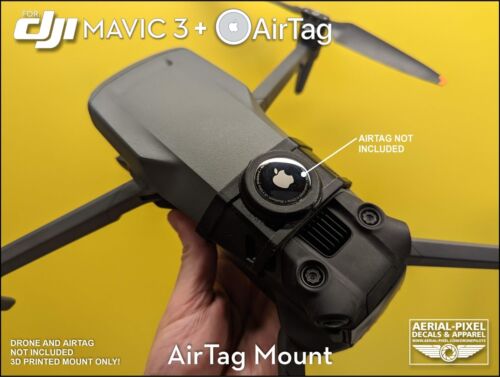 DJI Mavic 3 Series Clip-On Apple AirTag Mount (AirTag Not Included) - Picture 1 of 4