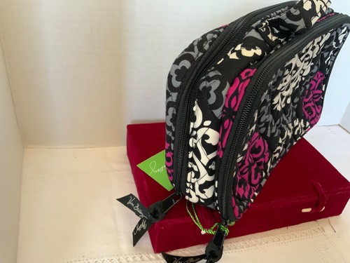 Vintage Vera Bradley Large Blush and Brush Makeup Case Canterberry Magenta NWT - Picture 7 of 9