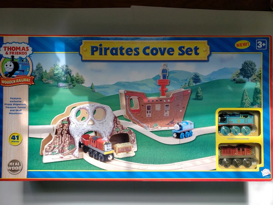 Thomas & Friends Ferrocarril Madera Piratas Cala Nuevo SELLADO Foto 2 de 4