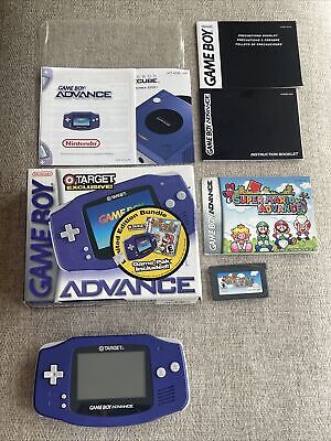 Target GBA Nintendo Game Boy Advance Console CIB Exclusive w/ Mario Advance