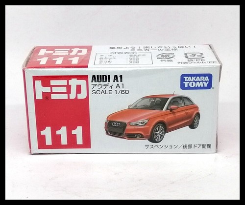 TOMICA 111 AUDI A1 1/60 TOMY 2013 NEW DIECAST CAR red ( UNOPENED ) - Picture 5 of 7