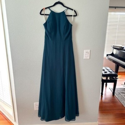 mei high split halter dress Miyah Halter Hardware Maxi Dress