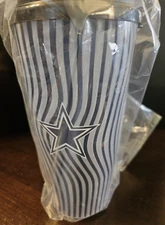 *2 PACK* Dallas Cowboys 32 oz Plastic Tumblers Whirley