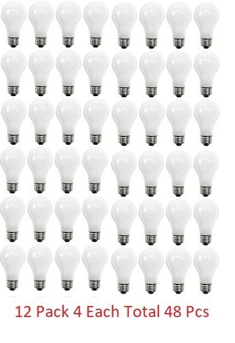 75watt Soft White LED 48 Light Bulbs 1050 Lumen E26 screw base A19 Shape Frosted - Picture 2 of 10