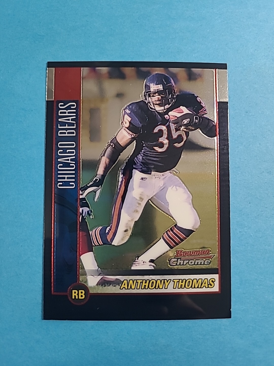 ANTHONY THOMAS 2002 BOWMAN CHROME FOOTBALL CARD # 52 H8969