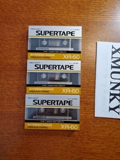 Lot of 3 REALISTIC Radio Shack SuperTape XR-60 Blank Sealed Cassette Tapes