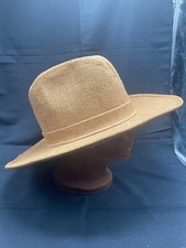 Vintage Large Burlap Cowboy Hat Made in the USA