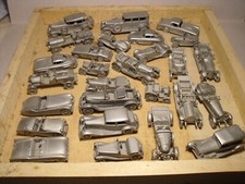 DANBURY MINT PEWTER  LOT DE 27 MODEL CARS  ECH 1/60  NO MINICHAMPS NOREV SCHUCO