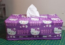 Hello Kitty Tissue Box Cover rectangle Handmade