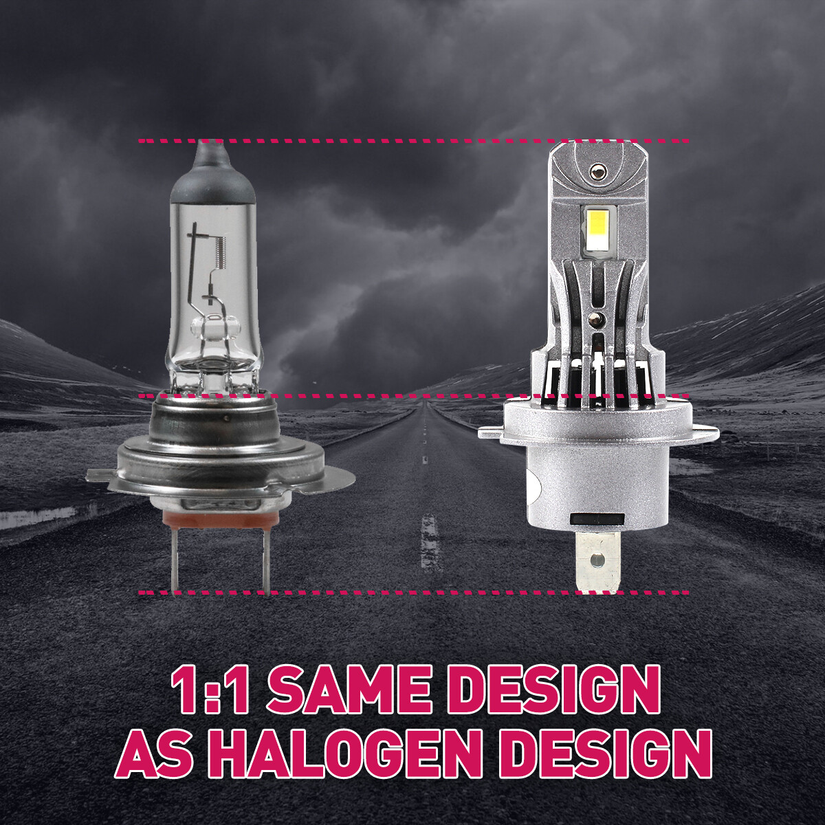 HEADLIGHT H7 LED Less Heat Highperformance Kit Lamp Long lifespan