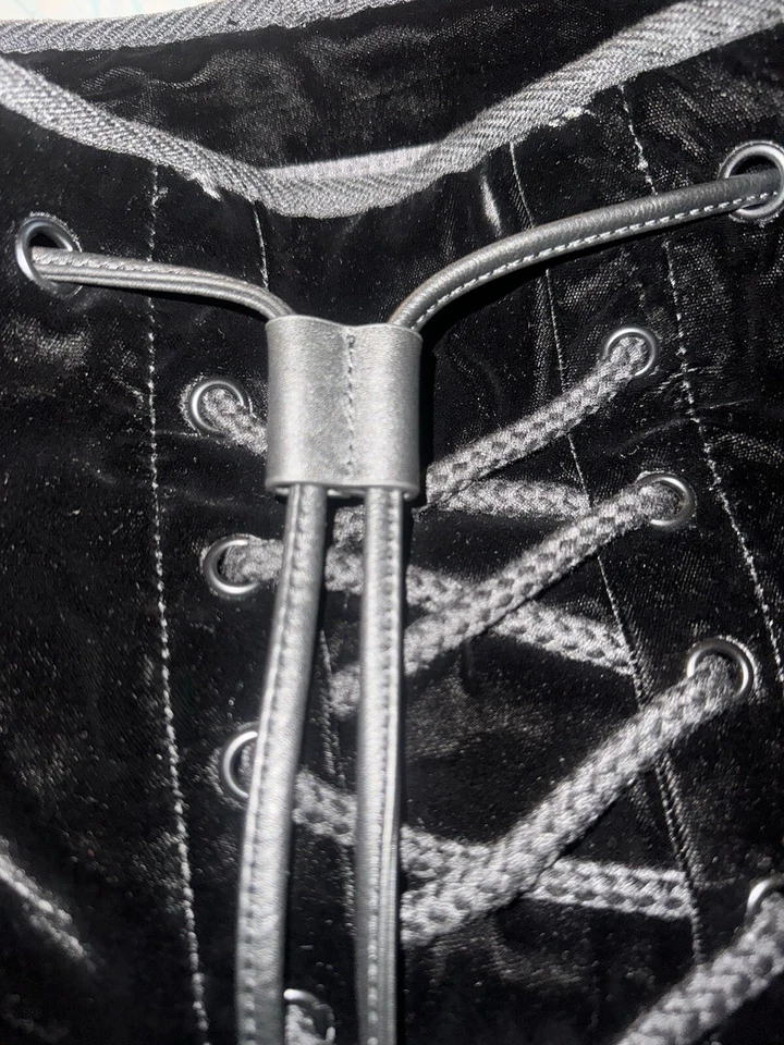 Fenti Puma by Rhianna Puma velvet lace up draw string backpack - Image 4 of 4