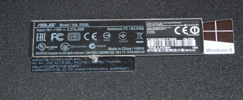 Cubierta inferior debajo de la carcasa altavoz base inferior para ASUS R556L R556LA - Imagen 2 de 8