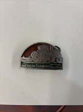 Vintage American Farmers We Feed The World Belt Buckle