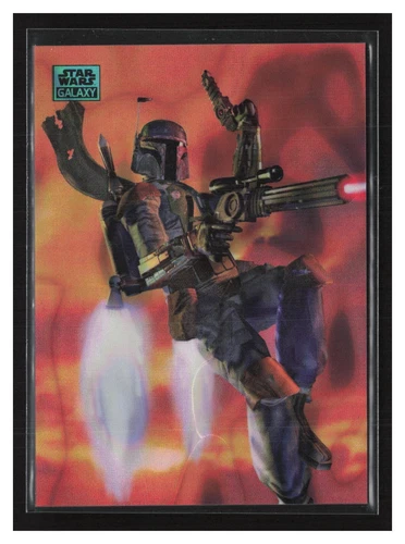 2024 TOPPS Chrome Star Wars Galaxy BOBA FETT'S JETPACK AQUA LAVA 26/175