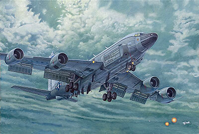Roden 1/144 Us Boeing Rc-135V/W Rivet Joint Information Gathering Machine Re1434