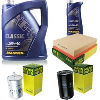 MANN-FILTER Inspektionspaket 6L Mannol Classic 10W-40 FüR Vw Transporter Iv Bus