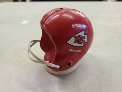 cheifs football helmet piggy bank RARE Vintage Chiefs World Champions Helmet Bank