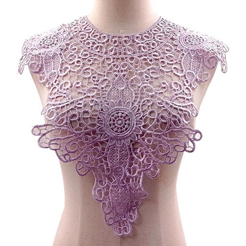 Adorno De Cuello De Tela Guipur Para Fiesta Banquete - Imagen 7 de 18