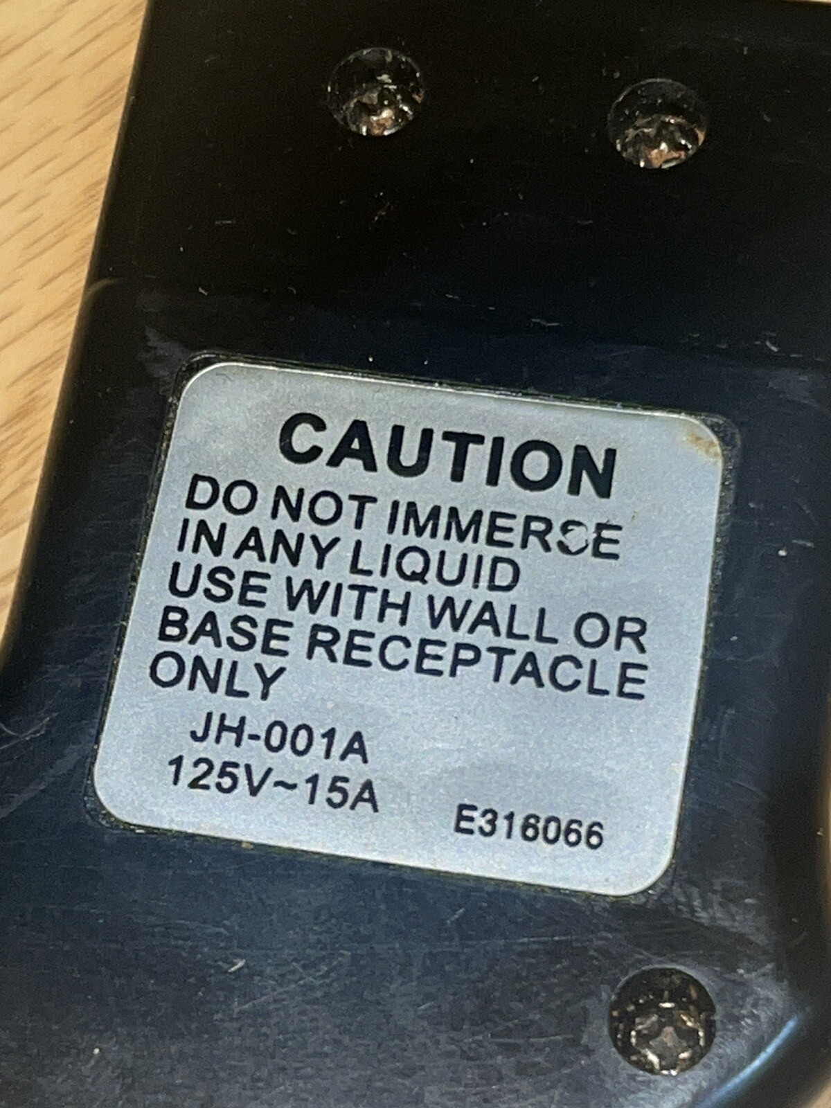 JH001A Griddle Skillet Heat Control Power Cord E316066 Chefman Farberware eBay