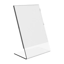 Dazzling Displays 25 Acrylic 5" x 7" Slanted Picture Frame Holders