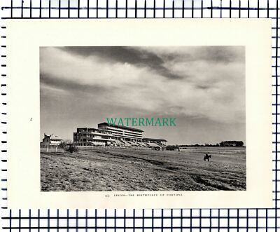 (7463) Epsom Racecourse / Wisley Surrey - 1949 Print / Cutting