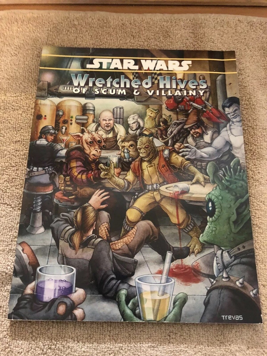 Star Wars Wretched Hives of Scum Villainy RPG West End Games SC NM