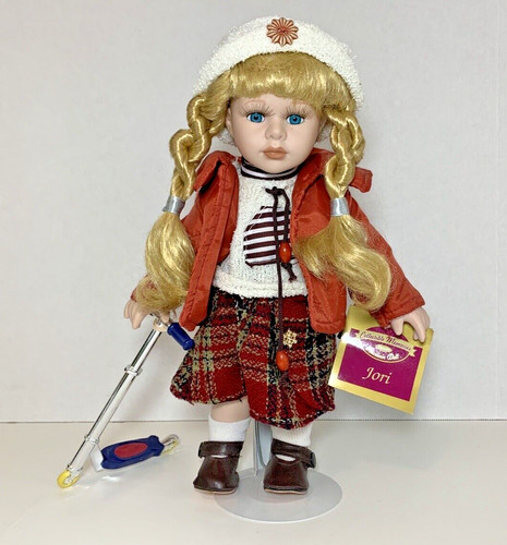 Collectible Memories Doll Porcelain Bisque Jori With Scooter 12" Limited Edition