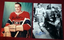 Huge Lot of 10 Jean Beliveau Montreal Canadiens Signed 8x10 Photos  Postcard 