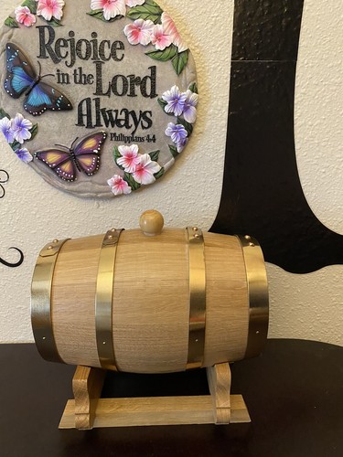 Wooden Oak Keg Barrel Seguin Moreau Del Dotto Caves Napa Valley"@LOW PRICE L@@K"