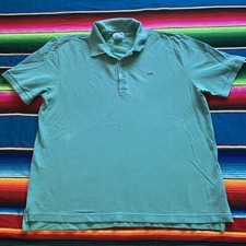 LACOSTE Mens Sz 7 Mint Green Short Sleeve Polo Shirt Alligator Logo read Notes
