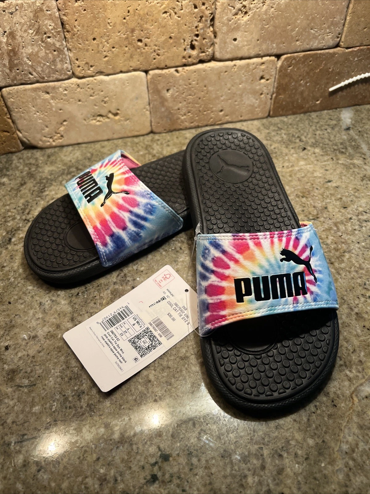 Puma Slides da donna multicolore nuove con etichette taglia 6