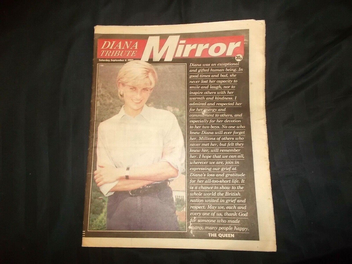 The Daily Mirror UK Newspaper 06/09/97 September 6th 1997 Princess