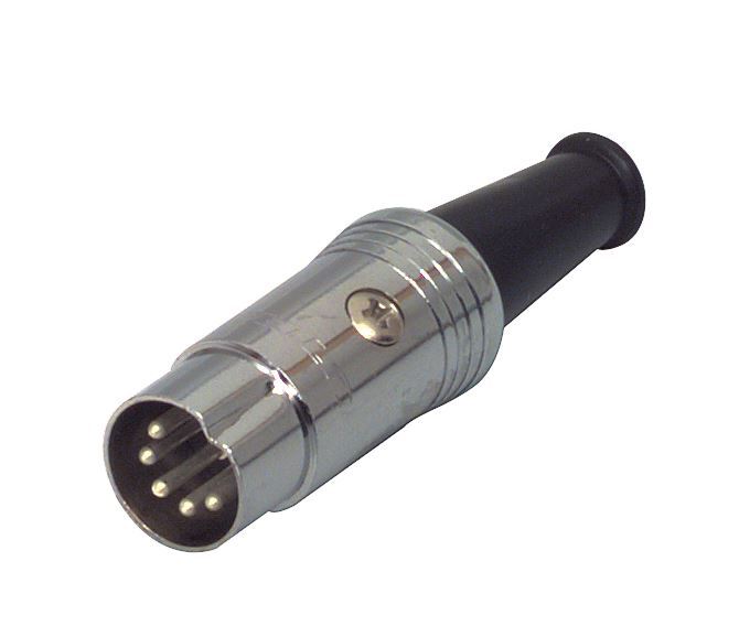 Neutrik NYS322 5p DIN Male Plug Connector Silver Plated Contacts 5 Pole