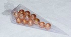 10-Pack Clear Plastic Pyramid Triangle Candy Gift Box Party Favour Wedding etc,