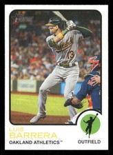 2022 Topps Heritage Luis Barrera #651 Oakland Athletics