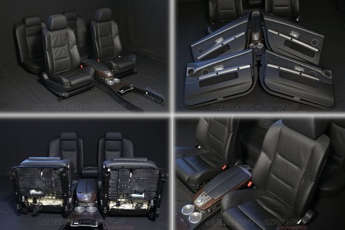 BMW 7er E65 / E66 Leder Sportsitze Pearl Ausstattung Türverkleidung Schwarz