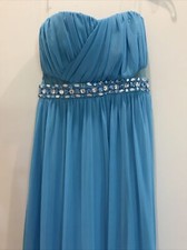 NWT Women’s Ruby Rock Light Blue Jeweled Formal Prom Dress Size 5