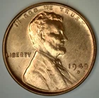 1949 D Uncirculated Lincoln Wheat Cent Coin Nice Red Penny Denver 1c