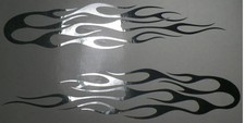 Racing Flames X 2 Die Cut Vinyl Decal Sticker Window Racing Flames X 2 Die Cut Vinyl Decal Sticker Window