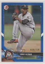 2018 Bowman Draft Blue 30/150 Jorge Guzman #BD-66 s3g