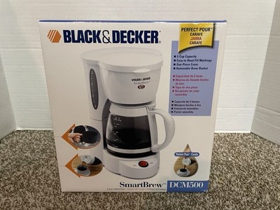 Black Decker SmartBrew DCM500 5 Cup Electric Coffee Maker White - NEW!  SEALED! | eBay
