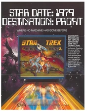 Star Trek Bally Pinball Flyer / Brochure / Ad  