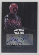 2016 Topps Star Wars: The Force Awakens Chrome Matthew Wood Voice of Auto l1c