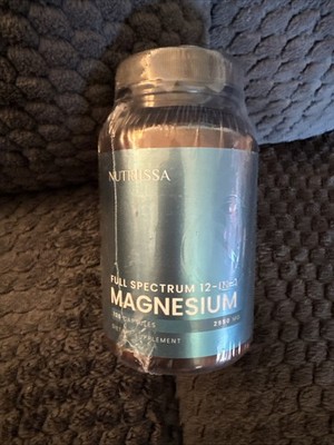 Nutriissa Full Spectrum 12-in-1 Magnesium Capsules 2950mg 120 Count Mineral