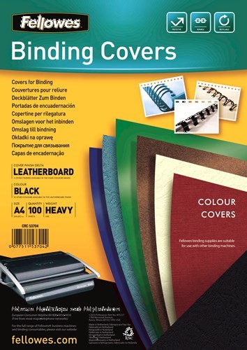Fellowes Delta A4 Paper Black 100 pcs