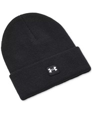 Under Armour Men's Halftime Winter Cuff Beanie Black 1373155 NWT